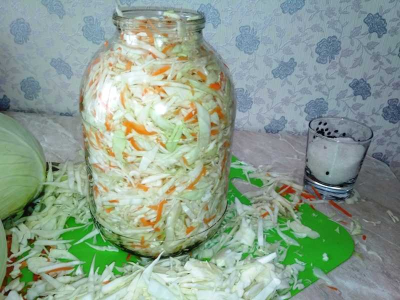 Квашеная капуста в 3 литровой банке по классическим рецептам