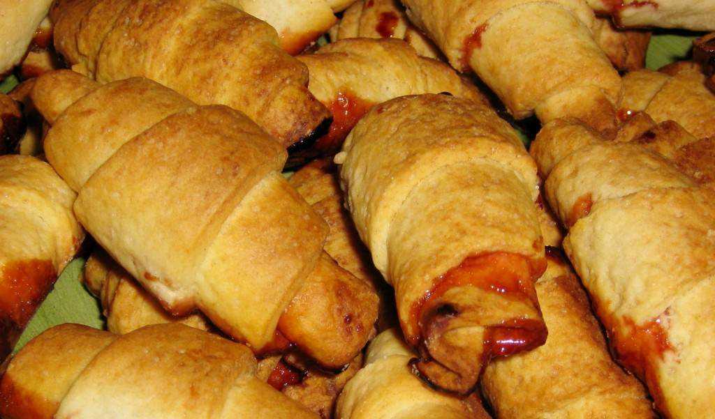 Рогалики из песочного теста с повидлом, с джемом - рецепт