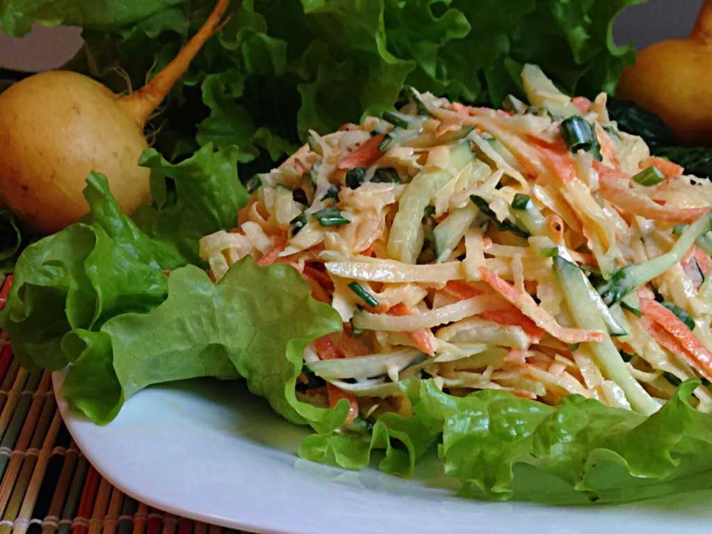 Салат из репы - как вкусно и быстро приготовить или заготовить на зиму по рецептам с фото