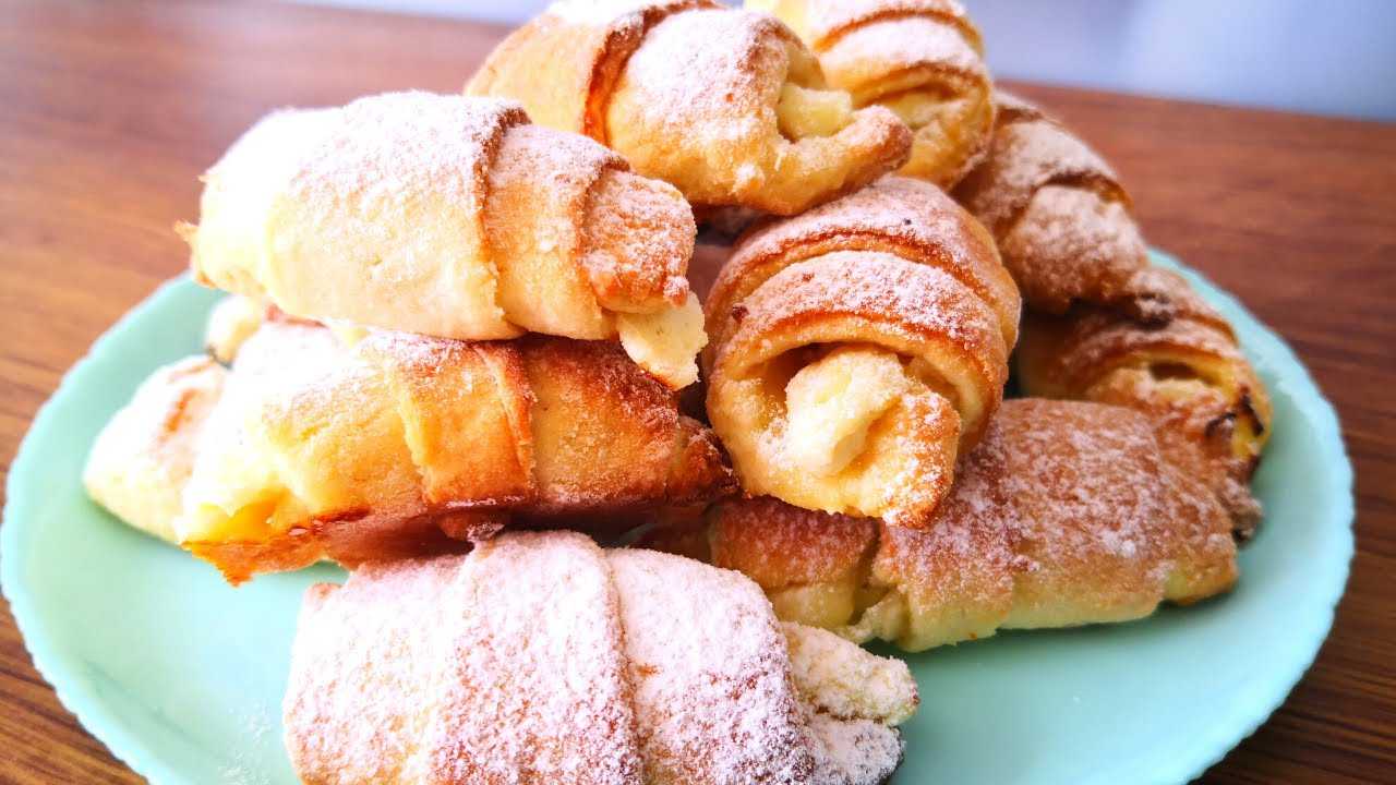 Рогалики с ореховой начинкой - пошаговый рецепт с фото |  выпечка